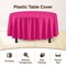 Exquisite Disposable Round Plastic Tablecloths – 12 Pack 84" Disposable Table Cloths – Indoor/Outdoor Party Tablecloth – Round Plastic Table Cover for Events & Party Supplies